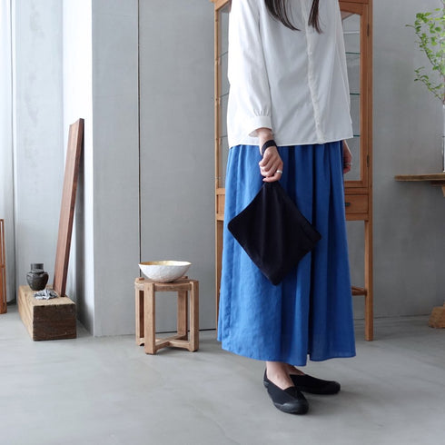 petal pouch _ no,1 / supima cotton × linen